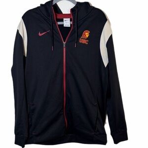 Nike Therma-Fit Black USC Trojans Sideline Performance Full-Zip Hoodie XL